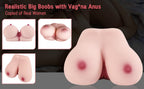 Sex Doll Male Masturbator Stroker Sex Toys for Men with Vagina Anal Breast Sex, 3-in-1 Realistic Sex Doll Torso Pocket Pussy Adu
