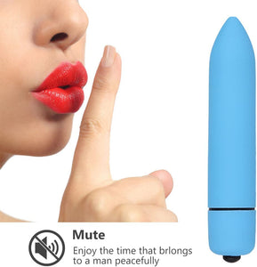 Powerful Bullet Vibrator with 10 Modes, Portable Mini Pocket Vagina Stimulator, Waterproof Super-Strong Adult Sex Toys for Women