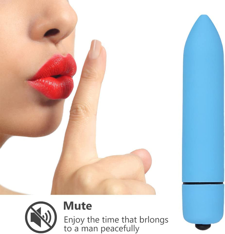 Powerful Bullet Vibrator with 10 Modes, Portable Mini Pocket Vagina Stimulator, Waterproof Super-Strong Adult Sex Toys for Women