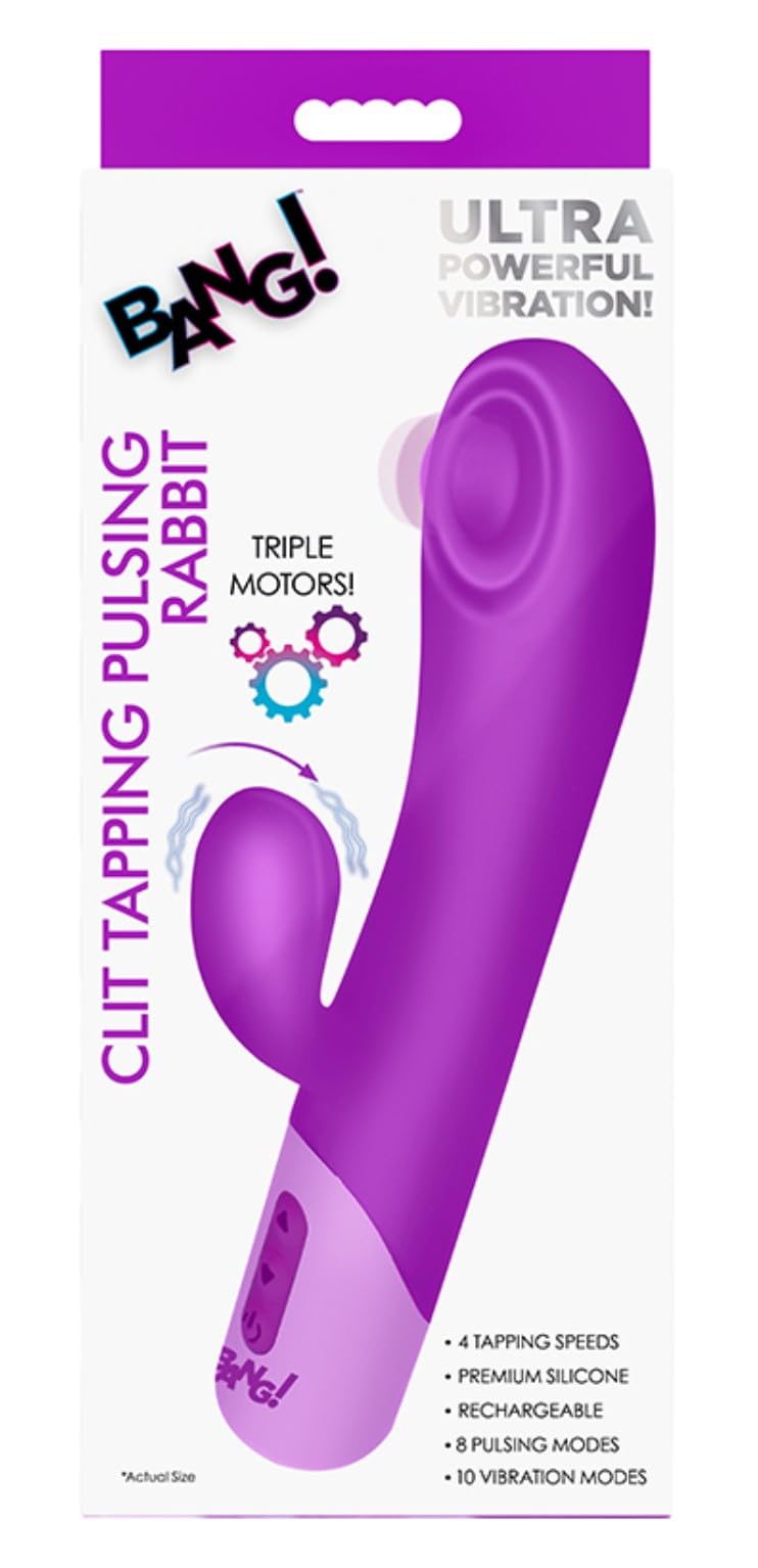 BANG! Clit Tapping Pulsing Rabbit Purple