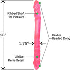 Pipedream Products Basix 16In Double Dong - Pink