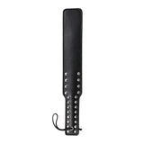 Quality Studded Spanking Paddles, 14.7inch Faux Leather Paddle for Adults Sex Play, Black