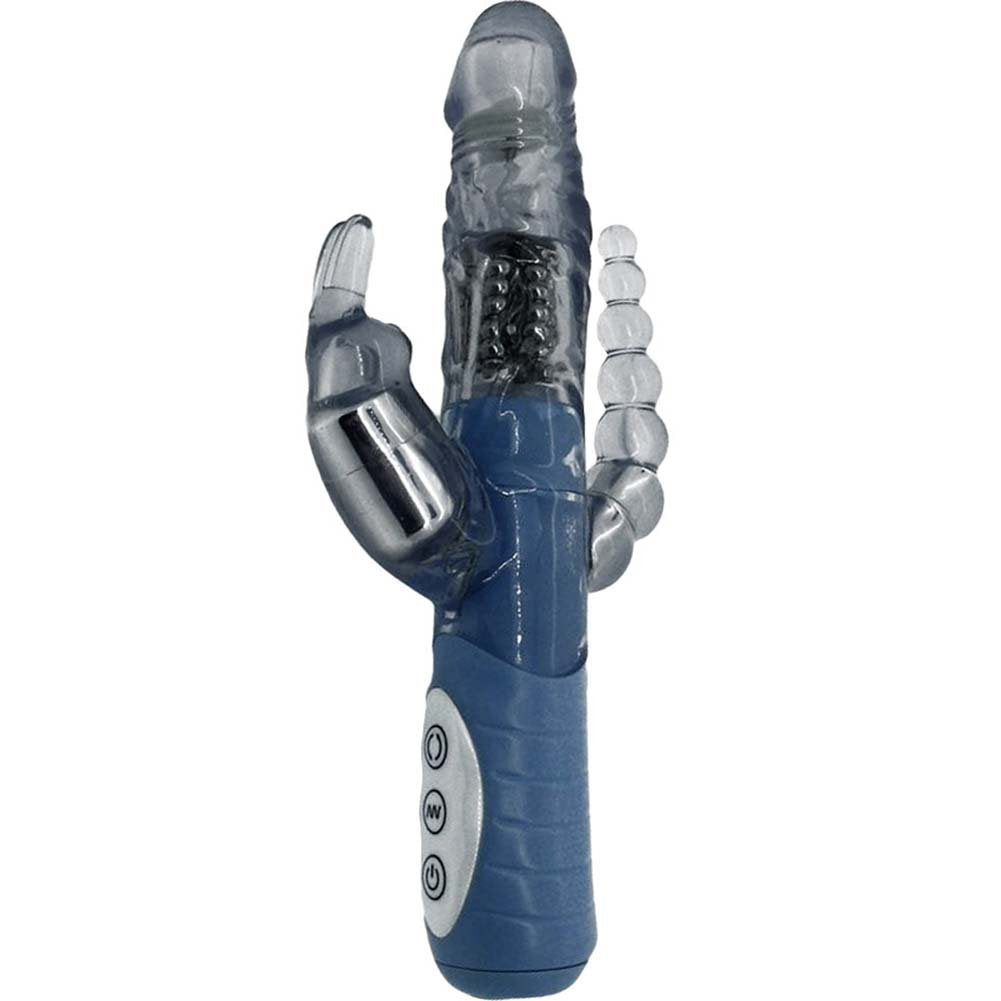 Tri Me Triple Stimulation Vibrator, Blue