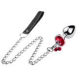 Anal Plug Trainer Kit, 3 PCS Metal Anal Butt Plugs, Jewelry Anal Trainer Sex Toys with Bell and Traction Chain for Beginners Adv