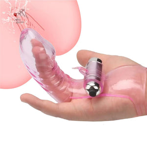 Finger Vibrator Women G-Spot Stimulation Sex Toys Clitoral Massager for Female Adult Sex Toys with Powerful Vibration for Lesbia