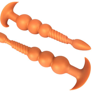 Anal Beads with Removable Foxtail Extra Long Fox Tail Anal Butt Plug Sex Toy Liquid Silicone Anal Plugs Anal Stimulator for Men