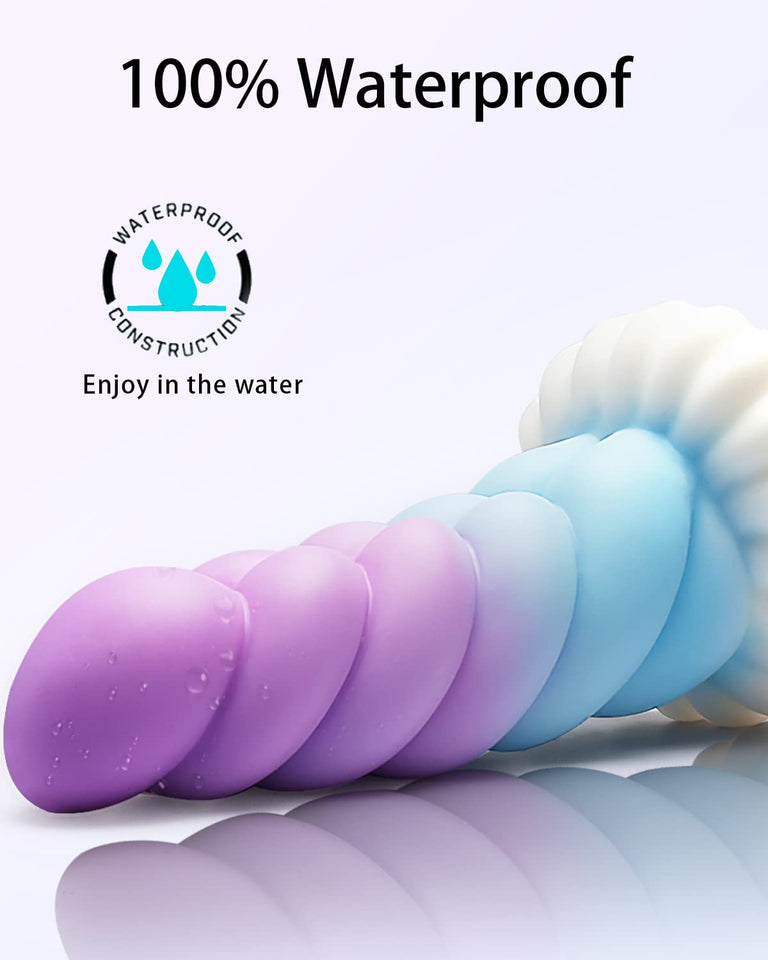 Realistic Monster Silicone Dildo - 6.8'' Shaped Liquid Dildo with Strong Suction Cup, Small Anal Plug Toy for Women, Anal Plug P