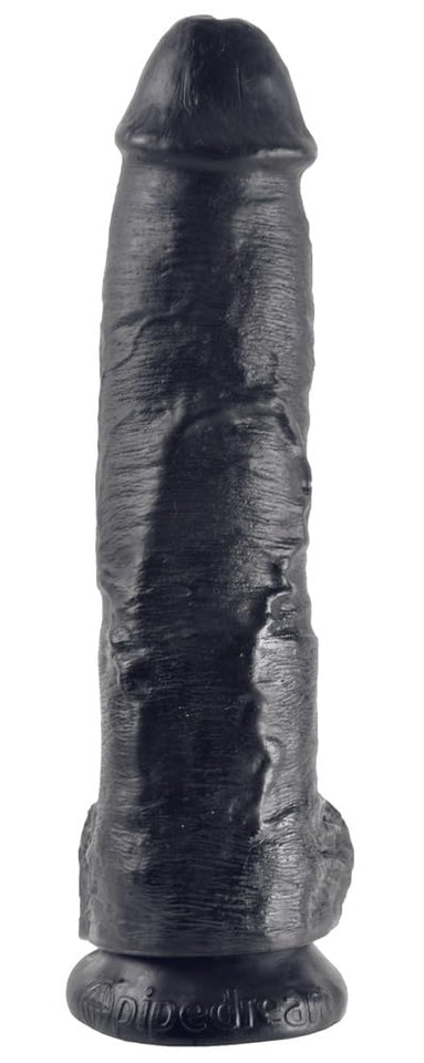 King Cock - 10In Cock W/ Balls Black