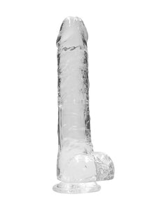 9 / 23 cm Realistic Dildo with Balls - Transparent