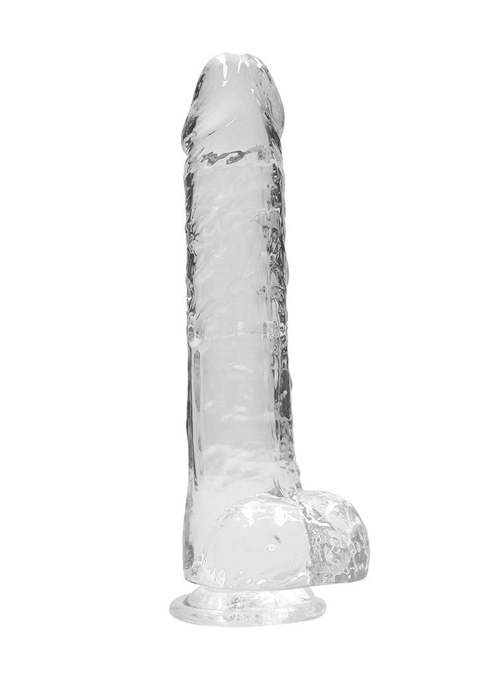9 / 23 cm Realistic Dildo with Balls - Transparent