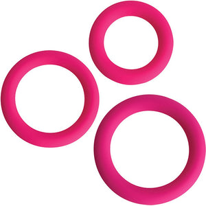 Gossip Love Ring Trio Magenta