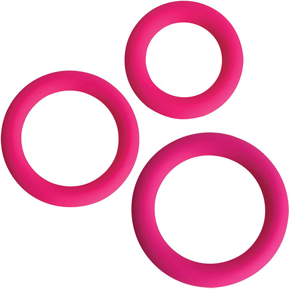 Gossip Love Ring Trio Magenta
