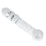 Aptitan Large Balls Glass Dildo Big Crystal Penis G-Spot Stimulator Anal Plug Butt Expander Sex Toy (Large)