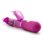 7 Vibrating Functions Luxury Soft Rotating Beads Rabbit Vibrator - Clitoral G Spot Dual Stimulator - Ribbed Textured Shaft - Wat