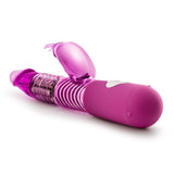 7 Vibrating Functions Luxury Soft Rotating Beads Rabbit Vibrator - Clitoral G Spot Dual Stimulator - Ribbed Textured Shaft - Wat