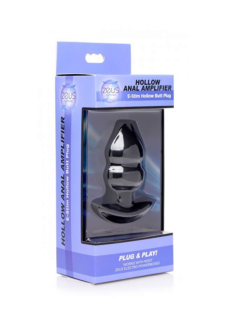 Zeus Electrosex Estim Hollow Butt Plug  1 Count