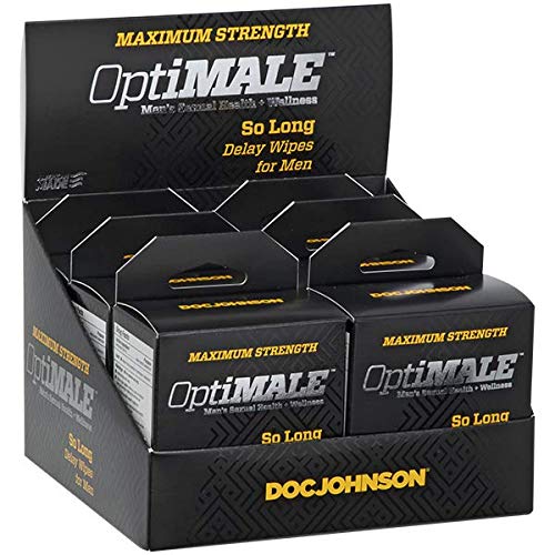 Optimale Delay Wipes For Men 6Pk Display
