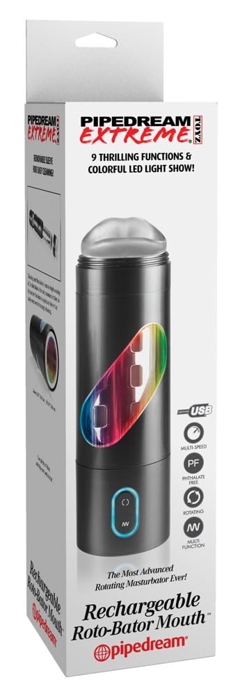 Pipedream Pdx Rechargeable Roto Bator Masturbator, Mouth