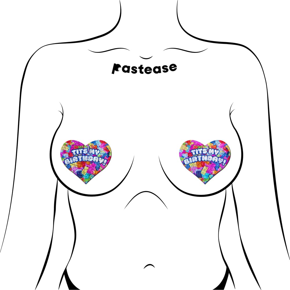 Pastease Tits My Birthday! Heart Confett