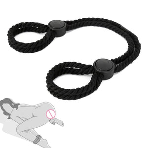 BDSM Sex Restraints Adjustable Sexual Bondage Rope for Couples Sex Toy, Bed Bondage Strap Wrist & Leg Cuffs for SM Games Play fo