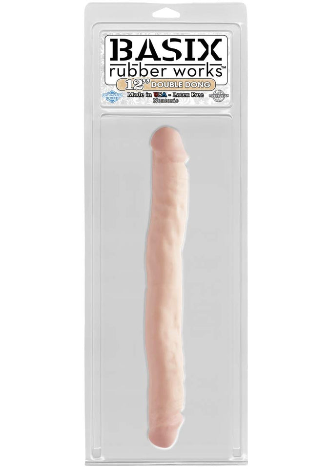 Basix 12In. Double Dong Flesh