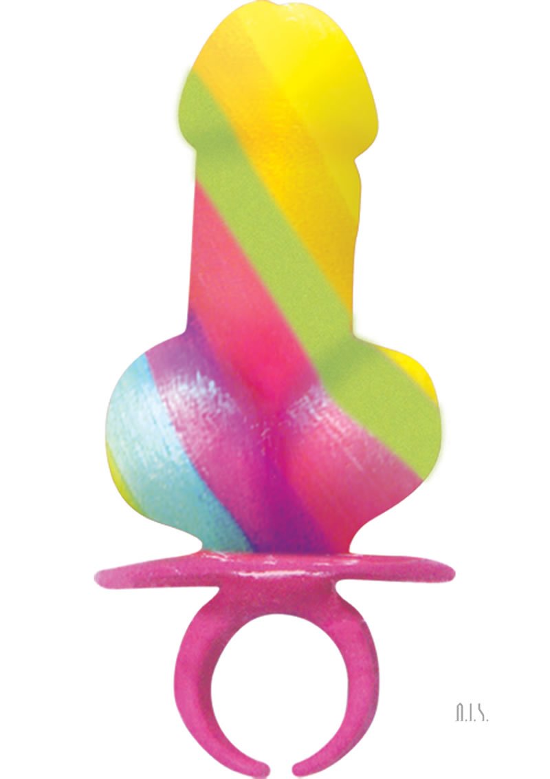 Rainbow Ring Pop Display With 12Pcs