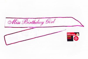 Sash: Miss Birthday Girl