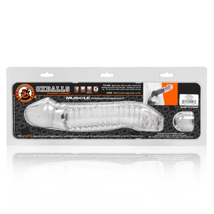 Oxballs Muscle, Penis-Sheath, Clear