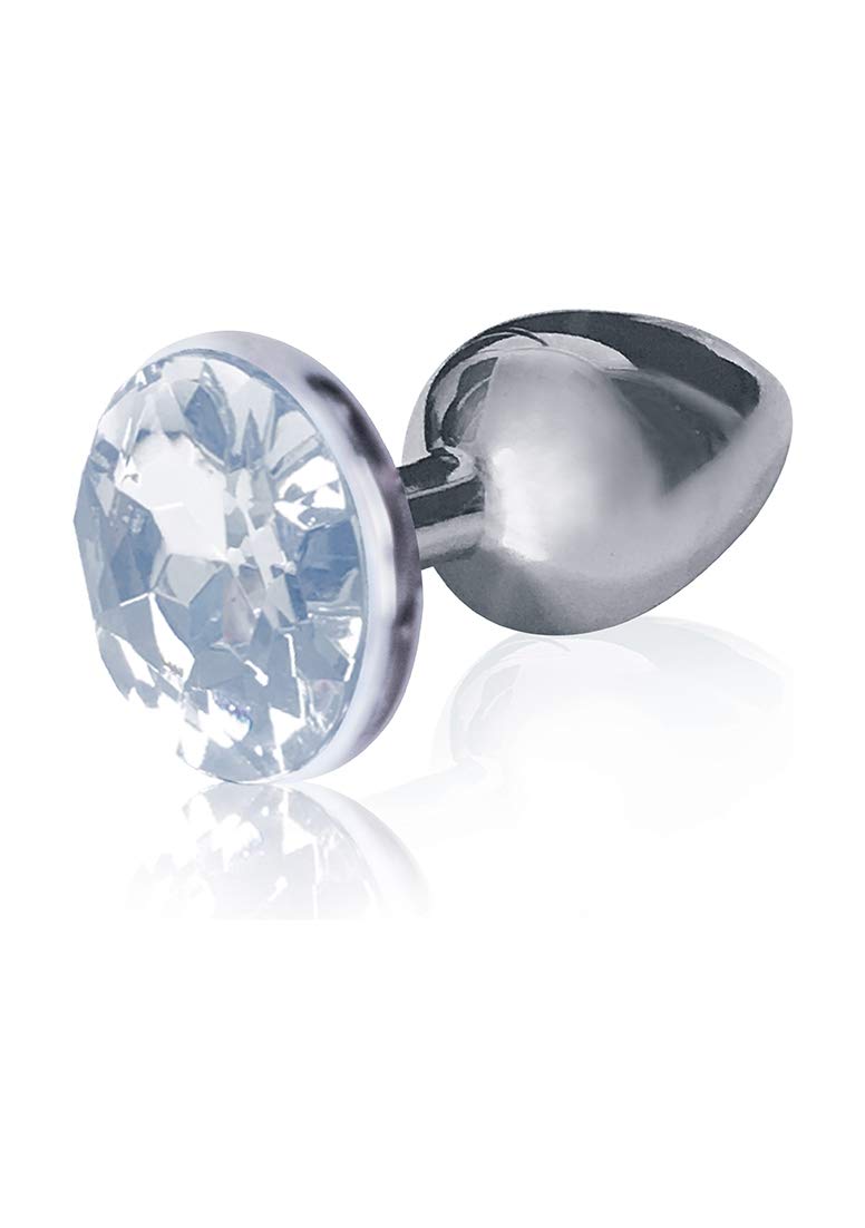 Icon Brands - The 9s, The Silver Starter, Bejeweled Stainless Steel Plug, Diamond