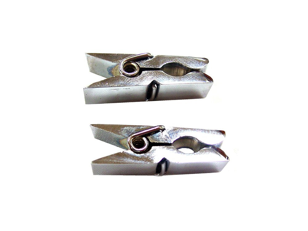 ROUGE GARMENTS Metal Nipple Clamps in Clamshell Silver Hot Sexy Adult Fetish Play