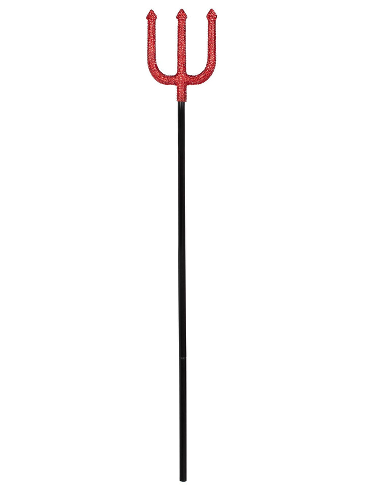 Detachable rhinestone pitch fork.