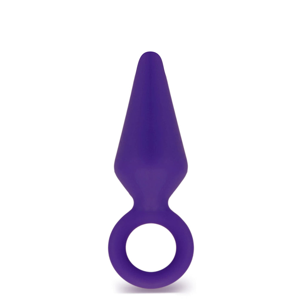 Blush Luxe Candy Rimmer - Platinum Cured Puria Silicone Anal Plug For Butt Play - Ultrasilk Smooth - Sturdy Pull Ring For Safety