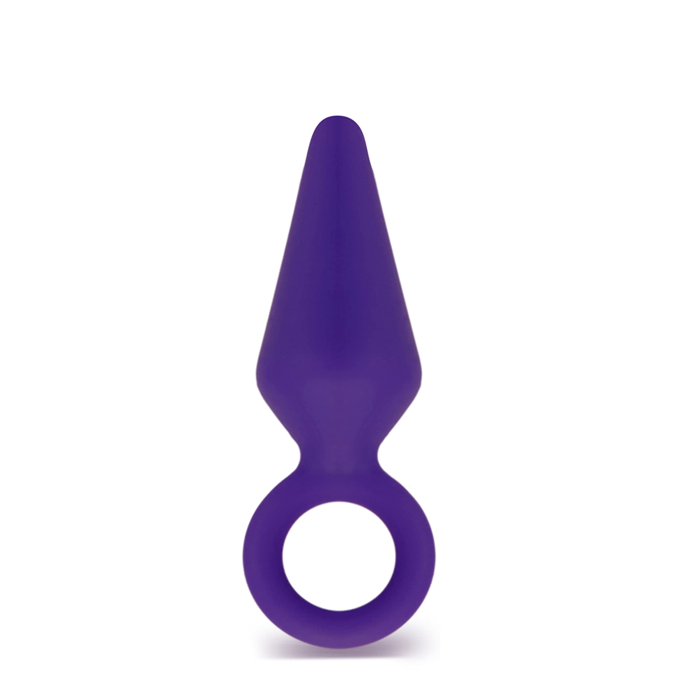 Blush Luxe Candy Rimmer - Platinum Cured Puria Silicone Anal Plug For Butt Play - Ultrasilk Smooth - Sturdy Pull Ring For Safety