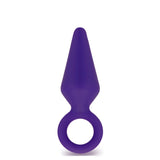 Blush Luxe Candy Rimmer - Platinum Cured Puria Silicone Anal Plug For Butt Play - Ultrasilk Smooth - Sturdy Pull Ring For Safety