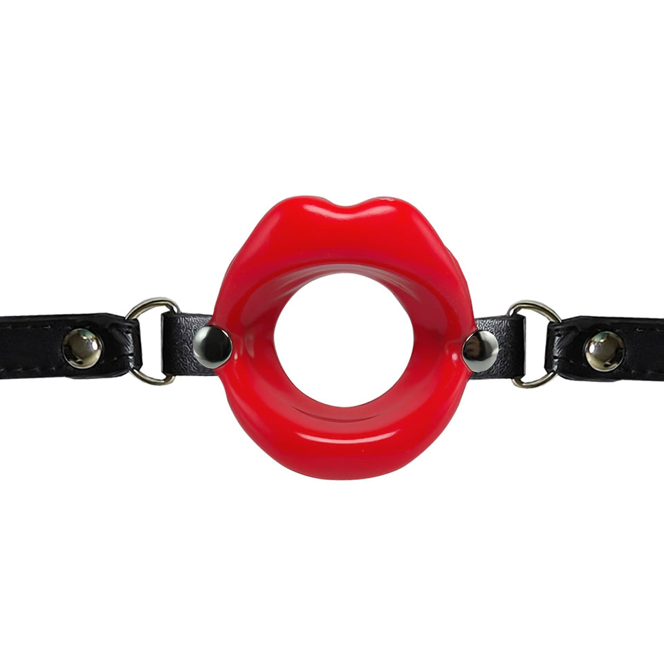 Silicone Open Mouth Gag Sex Toys SM Bondage Open Gag Adjustable Strap Mouth Gags Bondage Toys for Women Men Couples Lover BDSM F