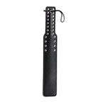 Quality Studded Spanking Paddles, 14.7inch Faux Leather Paddle for Adults Sex Play, Black