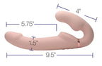 Strap U Remote Control Inflatable Vibrating Silicone Ergo Fit Strapless Strap-On