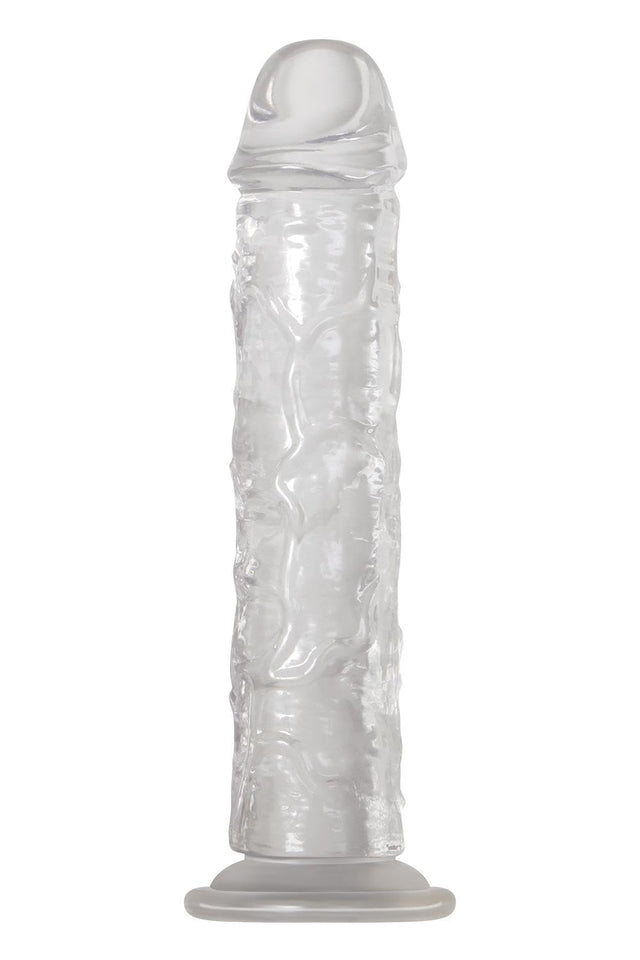 Adam & Eve Crystal Clear Dong, 8 Long | Realistic, Waterproof Dildo Made From High Transparency Tpe | 6 Insertable, 1.6 Wide | Compatible With Strap On Harness And Water Based Lubes