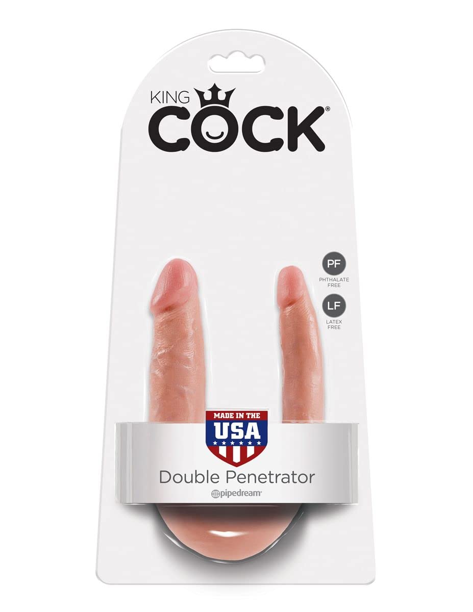 Pipedream King Cock S Double Trouble, Brown