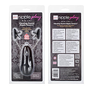 Nipple Play Nipple Teasers Vibrating & Heated Black