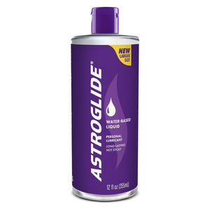 Astroglide Water Based Lube (12 Fl Oz), Liquid Personal Lubricant, Long-Lasting Sex Lube for Men, Women and Couples, Safe for To