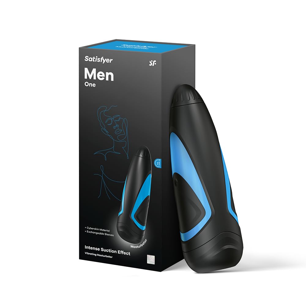 Satisfyer Men One | Vibrating Masturbator | Innovative Inner Pressure Regulator | Unique Pump Feature | Waterproof (IPX7) | Cybe
