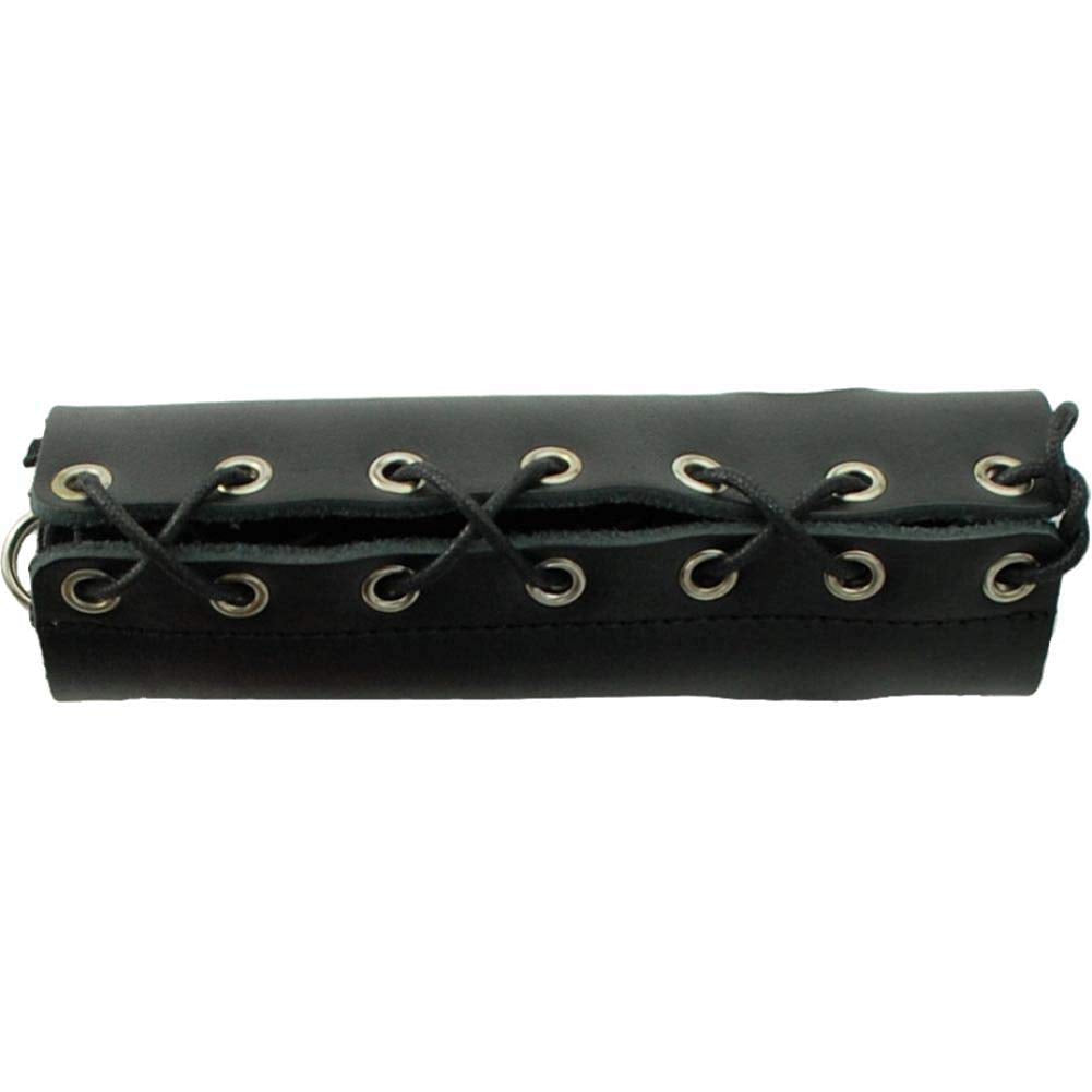 Spartacus Lace Up Leather Cock Sheath, Black