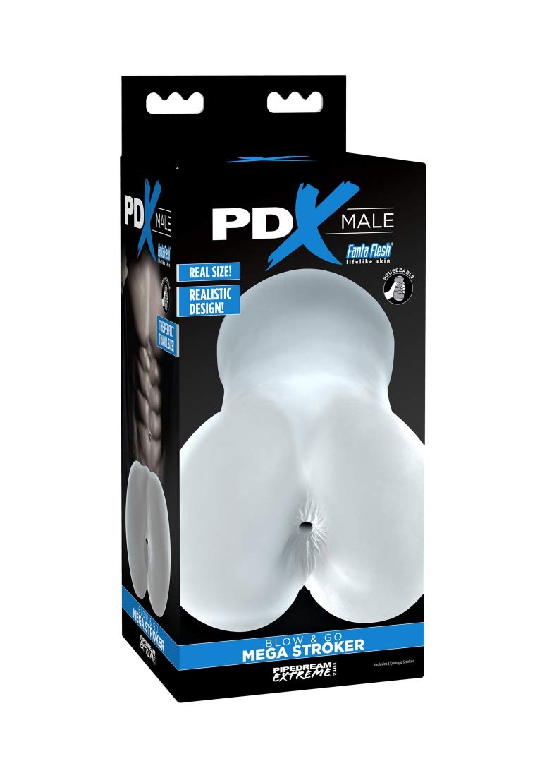 Pdx Male Blow And Go Mega Stroker Clear