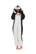 HvnTjvn Penguin Onesie adult Jumpsuit Unisex One-Piece Pajamas Cosplay Costume Sleepwear for Halloween christmas Women Men XL