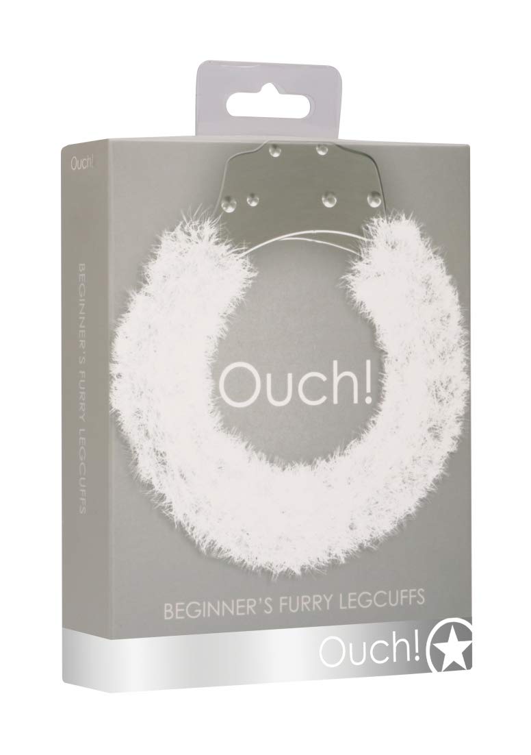 Ouch Beginners Legcuffs Furry  White