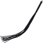 Spartacus Leather Thong Whip, Black, 20 Inch
