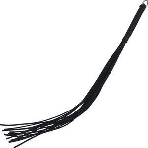 Spartacus Leather Thong Whip, Black, 20 Inch