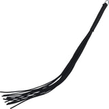 Spartacus Leather Thong Whip, Black, 20 Inch