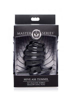 Master Series Hive Ass Tunnel Silicone Ribbed Hollow Anal Plug, Medium Medium (Pack Of 1)